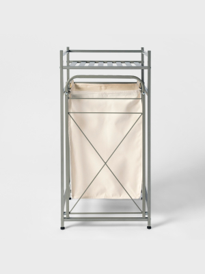 Square Tube Metal Laundry Hampers And Sorters Brushed Nickel Laundry Hampers And Sorters Brushed Nickel - Threshold™