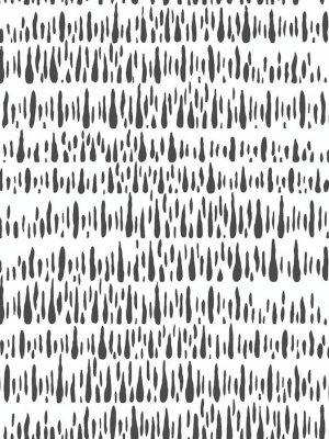 Brush Marks Peel-and-stick Wallpaper In Black And White By Nextwall