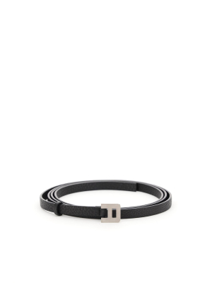 Ambush Buckled Grained Leather Belt