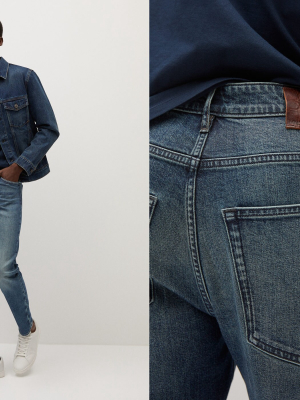 Tapered-fit Soft Lyocell Touch Tom Jeans