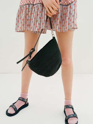 Uo Jessa Straw Crossbody Bag