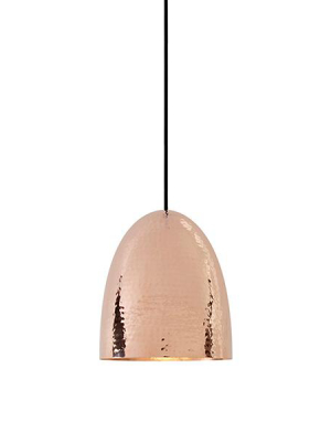 Stanley 2 Copper Pendant - Hammered Finish