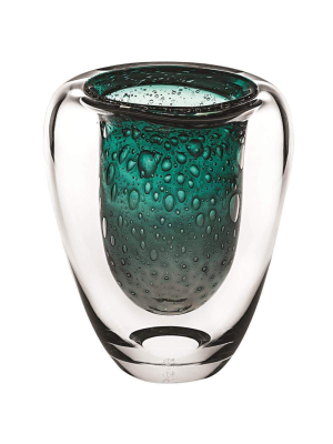 Vista Alegre Unica Case With Tall Dive Green Vase