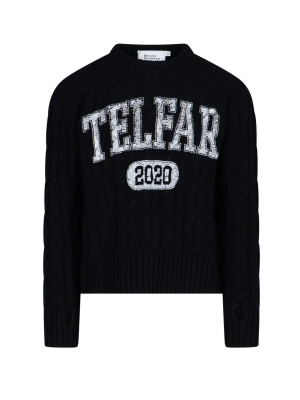 Telfar Logo Cable-knit Jumper