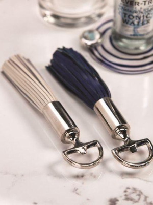 Royal Leather Tassel Bottle Opener