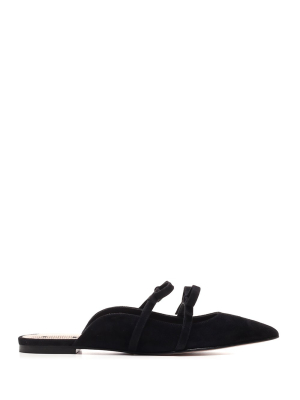 Redvalentino Bow Pointed Flat Mules