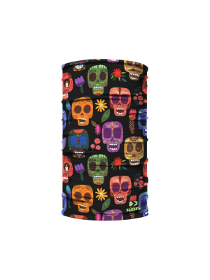 Dia De Los Muertos Pattern Kids Neck Gaiter