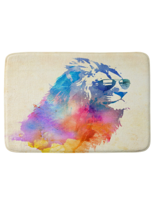 Robert Farkas Sunny Leo Cushion Bath Mat Pink - Deny Designs