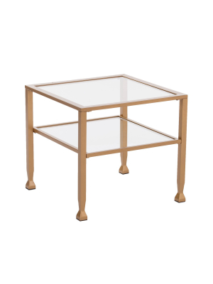 Jamel Metal/glass Bunching Cocktail Table Gold - Aiden Lane