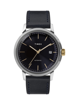 Timex Marlin® Automatic 40mm Leather Strap Watch 40mm