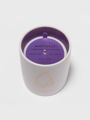 7oz Birthstone Ceramic Jar Amethyst Candle - Project 62™