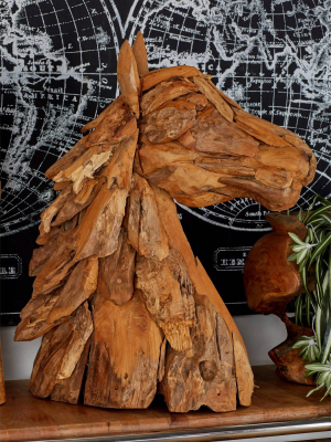 Amazing Animals Rustic Horse Head Sculpture (24") - Olivia & May