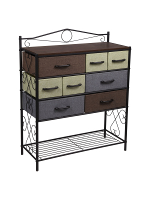 Household Essentials 8drawer Storage Cabinet With Bottom Shelf