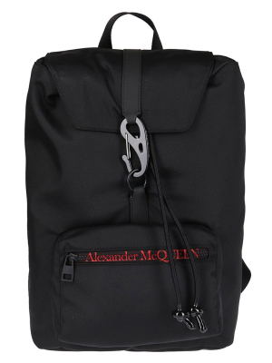 Alexander Mcqueen Logo Print Backpack