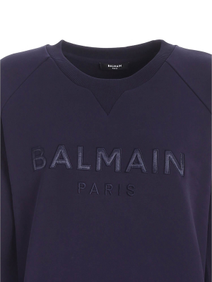 Balmain Logo Embroidered Sweatshirt