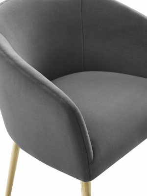 Candelabra Home Arya Velvet Dining Chair - Grey