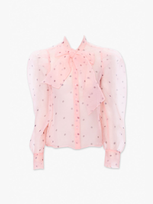 Chiffon Polka Dot Shirt