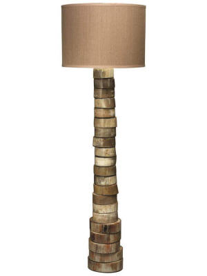 Jamie Young Stacked Horn Floor Lamp In Horn