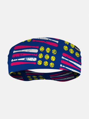 Softballs And Bats Headband