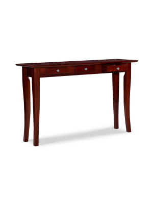 Dolce 3 Drawer Console Table Dark Walnut - Linon