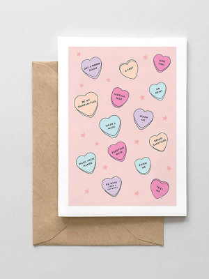 Pandemic Sweethearts Candy Card