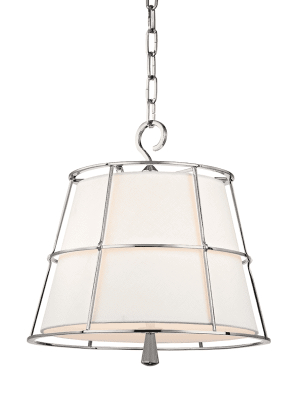 Savona 2 Light Pendant Polished Nickel