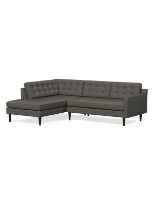 Drake Vegan Leather 2-piece Terminal Chaise Sectional