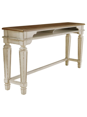 Realyn Counter Height Dining Room Table Beige - Signature Design By Ashley