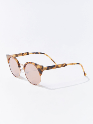 Half-rim Tortoiseshell Sunglasses