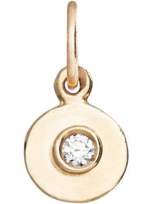 Birth Jewel Mini Disk Charm With Diamond