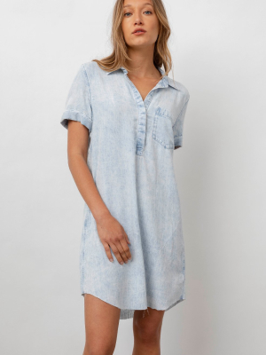 Valerie Dress - Light Acid Wash