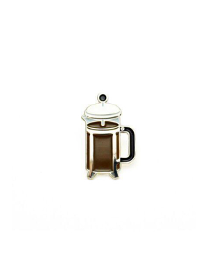 Coffee Press Enamel Pin