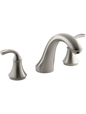 Kohler K-t10278-4 Double Handle Deck Mounted Roman Tub Filler Trim With Sculpted Lever Handles