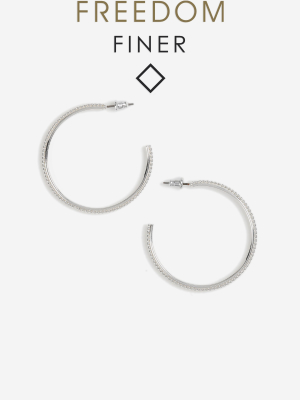 **freedom Finer Hoop Earrings