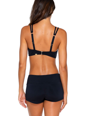 Sunsets Black Seascape Swim Short