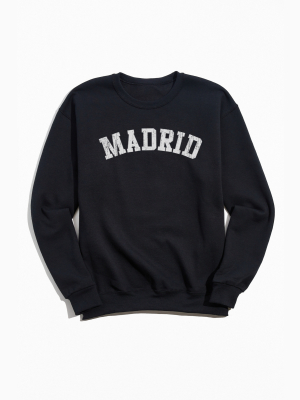 Madrid Collegiate Text Crew Neck Sweatshirt