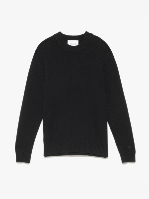 The Cashmere Crewneck Sweater -- Noir
