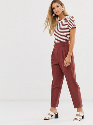 Asos Design Tailored Smart High Waist Balloon Pants