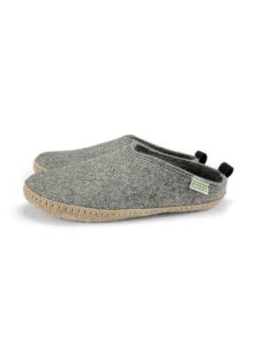 Men's Wool Slipper Slides - Gray