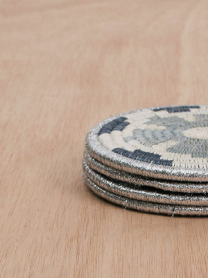 Metallic Gray Hope Coasters