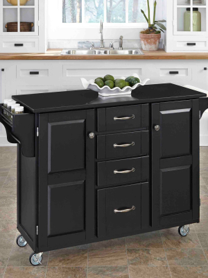 Kitchen Carts And Islands Granite Top Black - Home Styles
