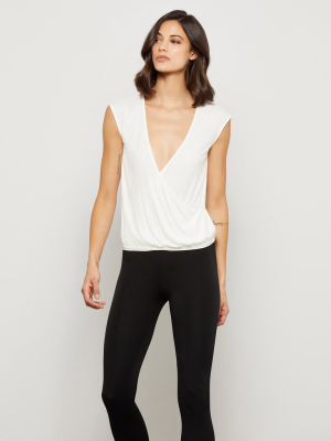 Sleeveless Wrap Top