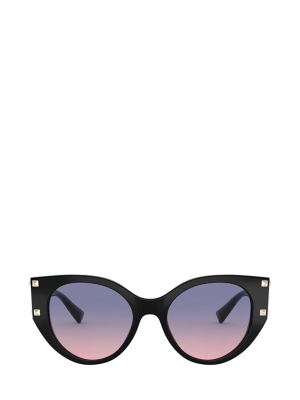 Valentino Eyewear Rockstud Cat-eye Frame Sunglasses