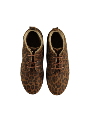 Tocoto Vintage Animal Print Boots - Brown