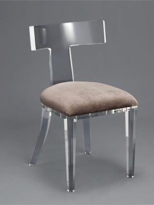 Tristan Acrylic Klismos Chair