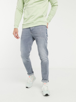 River Island Slim Jeans In Gray