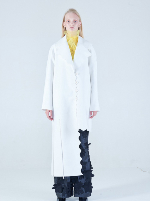 Anu Scallop Coat White