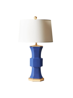 Sutton Lamp In Admiral Blue