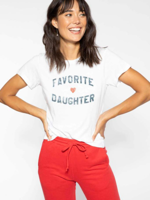 Favorite Daughter Fitted Vanessa Tee - White