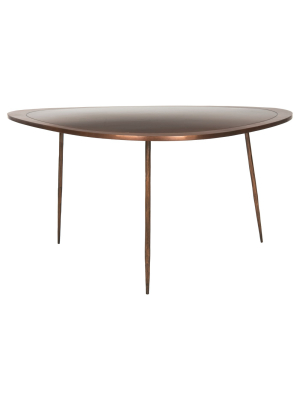 Ayla Coffee Table Antique Copper - Safavieh